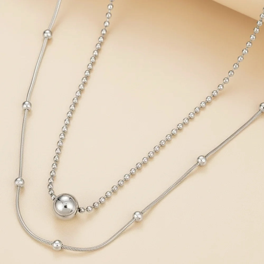 Elegant Double-Layer Gold Necklace for Women ⭐