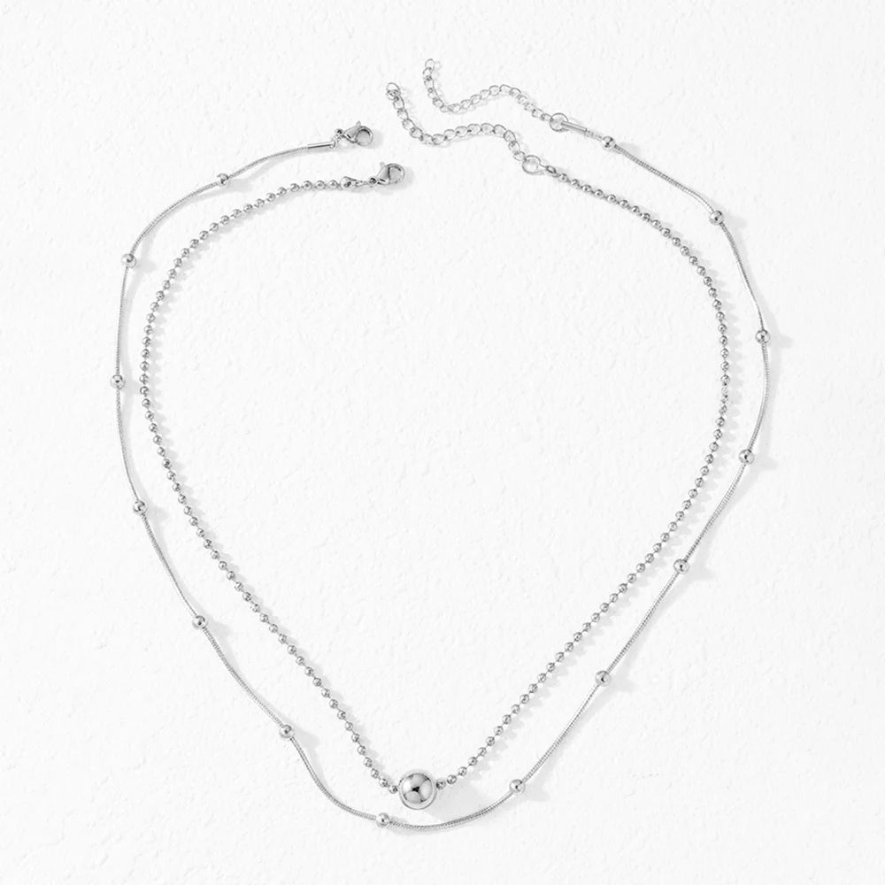 Elegant Double-Layer Gold Necklace for Women ⭐