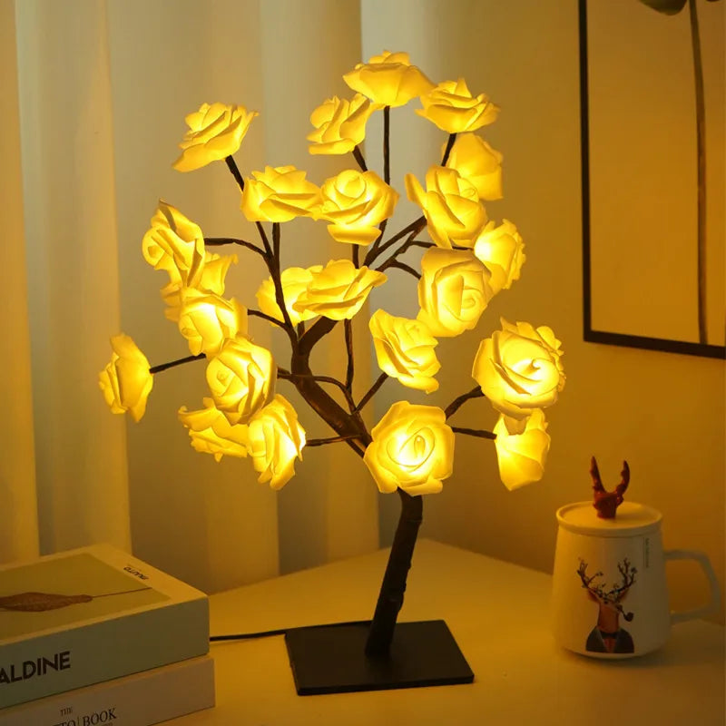Romantic LED Rose Tree Lamp – Perfect Gift for Bedroom & Living Room