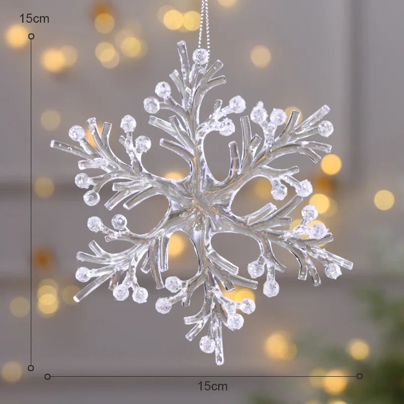 Crystal Snowflake Hanging Ornaments – Elegant Home Decor