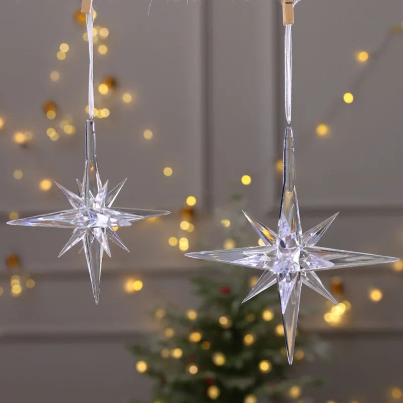 Crystal Snowflake Hanging Ornaments – Elegant Home Decor