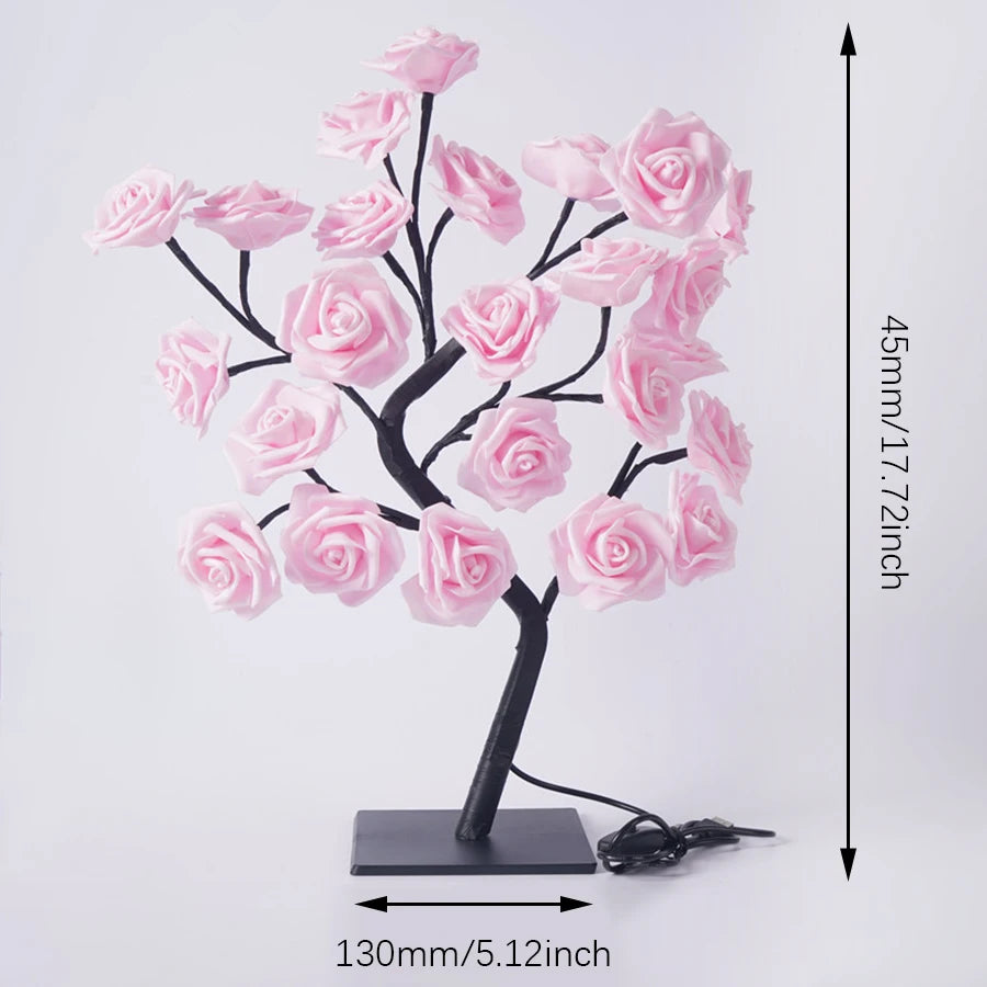 Romantic LED Rose Tree Lamp – Perfect Gift for Bedroom & Living Room