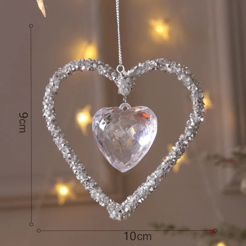 Crystal Snowflake Hanging Ornaments – Elegant Home Decor
