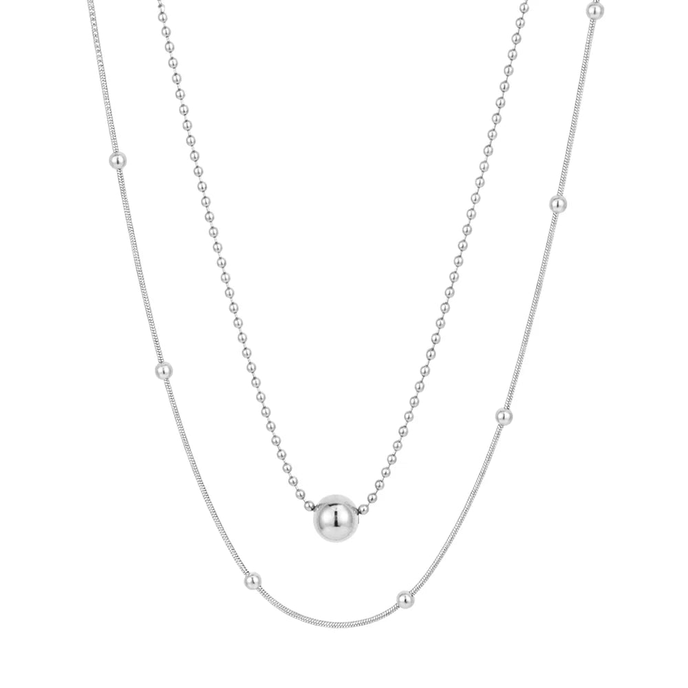 Elegant Double-Layer Gold Necklace for Women ⭐