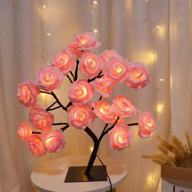 Romantic LED Rose Tree Lamp – Perfect Gift for Bedroom & Living Room