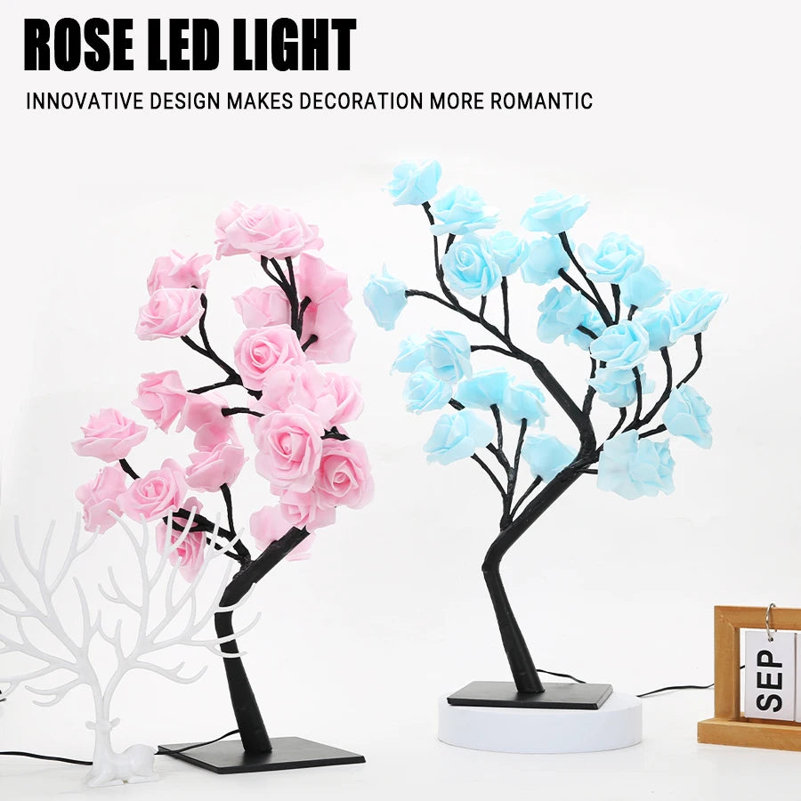 Romantic LED Rose Tree Lamp – Perfect Gift for Bedroom & Living Room
